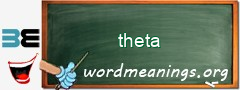 WordMeaning blackboard for theta